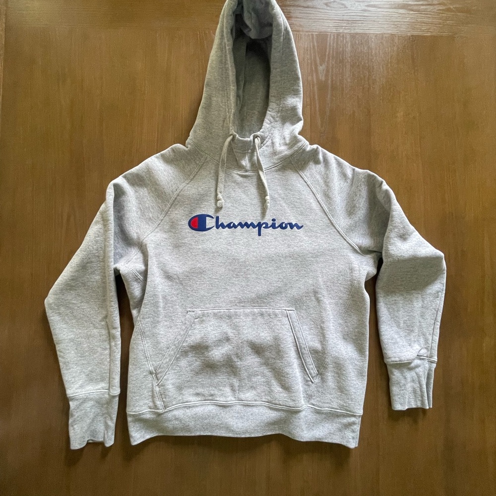 Champion Heather Gray Pullover Hoodie
